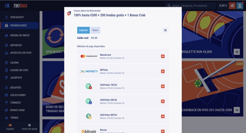 Tiki Taka Deposit