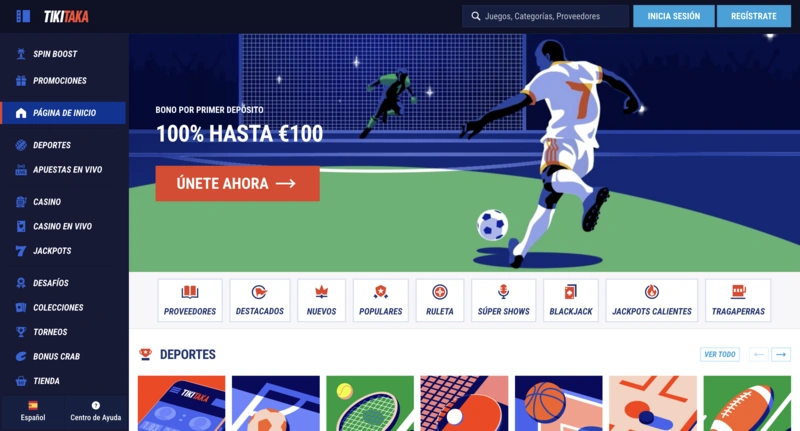 Tiki Taka Homepage