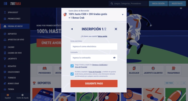 Tiki Taka Login